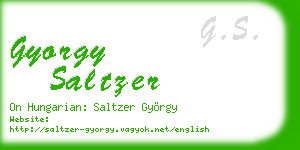 gyorgy saltzer business card